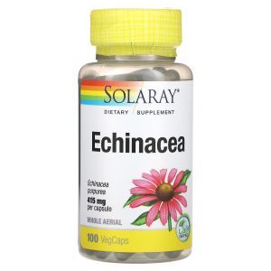 Эхинацея, Echinacea, Solaray, 415 мг, 100 растительных капсул