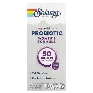 Пробиотики для женщин, Mycrobiome Probiotic, Women's Formula, Solaray, 30 капсул