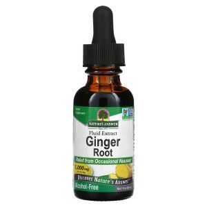 Корень имбиря (Ginger), Nature's Answer, без спирта, 1000 мг, 30 мл (Default)