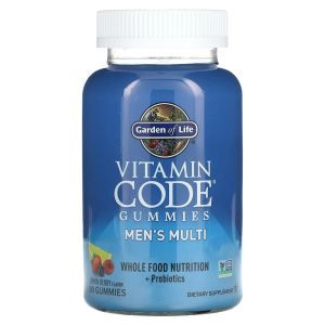 Мультивитамины для мужчин, Men's Multi, Vitamin Code Gummies, Garden of Life, лимон-ягоды, 90 жевательных конфет