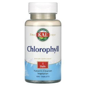Хлорофилл, Chlorophyll, KAL, 100 таблеток
