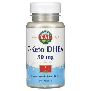 7-кето-ДГЭА, 7-Keto DHEA, KAL, 50 мг, 30 таблеток
