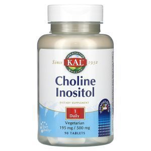 Холин и инозитол, Choline Inositol, KAL, 60 таблеток