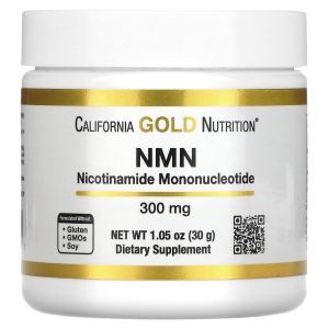 Никотинамидмононуклеотид, NMN, California Gold Nutrition, порошок, 300 мг, 30 г