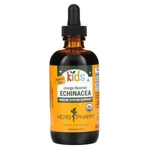 Эхинацея детская, Kids Echinacea, Herb Pharm, без спирта, вкус апельсина, 120 мл