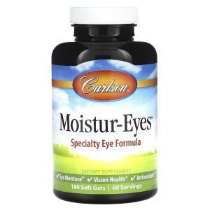 Витамины для глаз, Moisture-Eyes, Carlson Labs, 180 гелевых капсул