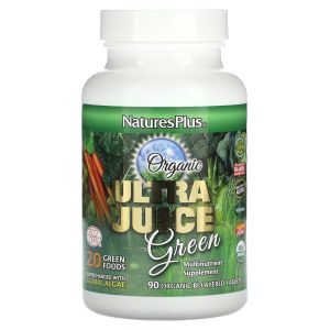Суперфуд, Ultra Juice Green, Nature's Plus, органик, 90 таблеток (Default)