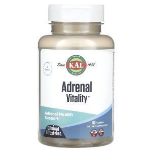 Поддержка надпочечников, Adrenal Vitality, KAL, 60 таблеток