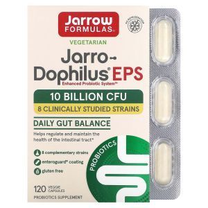 Пробиотики, Jarro-Dophilus EPS, Jarrow Formulas, 10 млрд, 120 растительных капсул