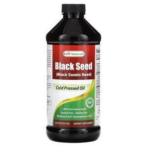 Масло черного тмина, Black Seed, Best Naturals, холодного отжима, 473 мл
