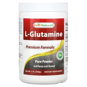 L-глутамин, L-Glutamine, Best Naturals, 454 г
