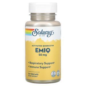 Кверцетин, EMIQ, Solaray, активированный, 50 мг, 30 вегетарианских капсул
