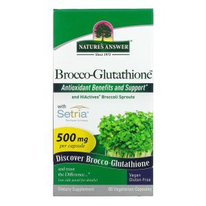 Брокко-глутатион, Brocco-Glutathione, Nature's Answer, 500 мг, 60 кап.