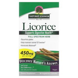 Корень солодки (Licorice), Nature's Answer, 90 капс