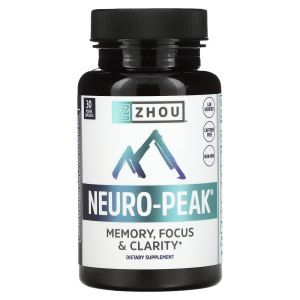 Улучшение памяти и работы мозга, Neuro-Peak, Zhou Nutrition, 30 капсул