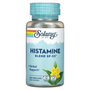 Поддержка здоровой реакции гистамина, Histamine Blend SP-33, Solaray, 100 вегетарианских капсул
