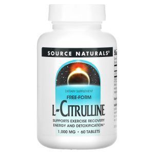 L-цитруллин, Source Naturals, 1000 мг, 100 таблеток