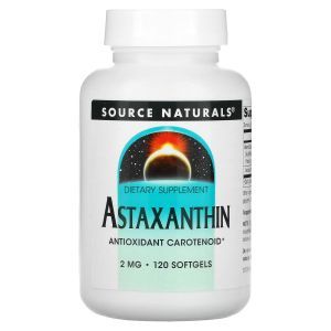 Астаксантин, Astaxanthin, Source Naturals, 2 мг, 120 капсул