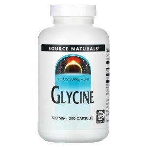 Глицин, Source Naturals, 500 мг, 200 капсул