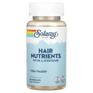 Здоровье волос, Hair Nutrients, Solaray, 60 вегетарианских капсул