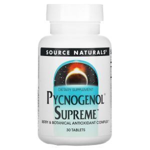 Пикногенол максимальный, Pycnogenol Supreme, Source Naturals, 30 таб.