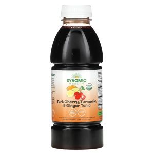 Вишневый сок с куркумой и имбирем, Tart Cherry Tonic, Dynamic Health Laboratories, 473 мл
