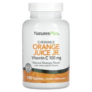 Витамин С жевательный (апельсин), Vitamin C, Nature's Plus, 100 мг, 180 таблеток
