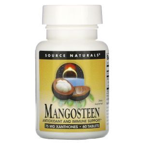Мангостин, Mangosteen, Source Naturals, 187,5 мг,  60 таблеток