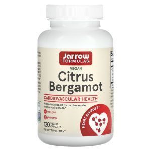 Бергамот, Citrus Bergamot, Jarrow Formulas, 500 мг, 120 кап.