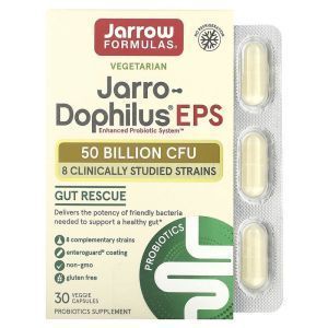 Пробиотики дофилус, Jarro-Dophilus EPS, Jarrow Formulas, 50 миллиардов, 30 капсул