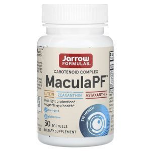 Формула для здоровья глаз, Macula Protective Factors, Jarrow Formulas, 30 капсул