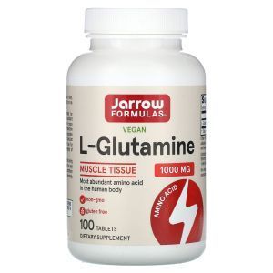 L- глютамин, Jarrow Formulas, 1000 мг, 100 таблеток