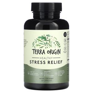 Снижение стресса, Healthy Stress Relief, Terra Origin, 60 капсул