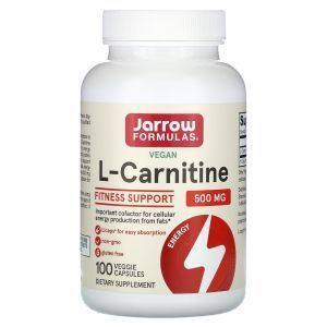 L-карнитин, Jarrow Formulas, 500 мг, 100 капсул