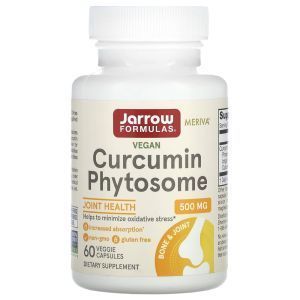 Куркумин, Curcumin Phytosome, Jarrow Formulas, 500 мг, 60 капсул