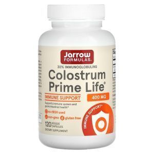 Молозиво, колострум, Colostrum, Jarrow Formulas, 400 мг, 120 капсул.