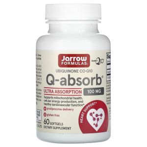 Коэнзим Q10, Q-absorb, Jarrow Formulas, 100 мг, 60 кап.