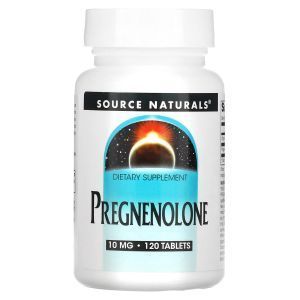 Прегненолон, Pregnenolone, Source Naturals, 10 мг, 120 таблеток
