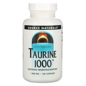 Таурин, Source Naturals, 1,000 мг, 120 капсул 