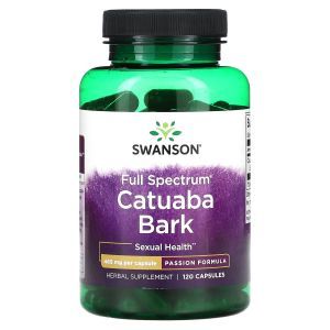 Кора Катуаба, Catuaba Bark, Swanson, 465 мг, 120 капсул