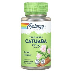 Катуаба, Catuaba, True Herbs, Solaray, 465 мг, 100 вегетарианских капсул
