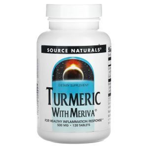 Куркумин, Meriva Turmeric Complex, Source Naturals, 500 мг, 120 таблеток