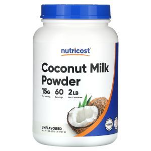 Кокосовое молоко, Coconut Milk, Nutricost, порошок, без вкуса, 907 г