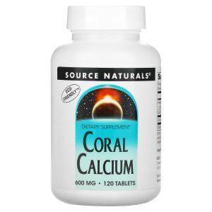 Коралловый кальций, Coral Calcium, Source Naturals, 300 мг, 120 таблеток