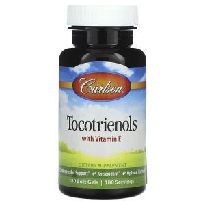 Токотриенолы с витамином Е, Tocotrienols with Vitamin E, Carlson, 180 гелевых капсул
