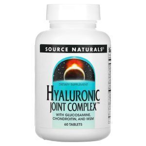 Комплекс с гиалуроновой кислотой, Hyaluronic Joint Complex, Source Naturals, 60 таблеток