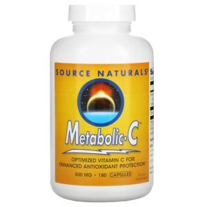 Витамин С (метаболический), Metabolic C, Source Naturals, 500 мг, 180 капсул