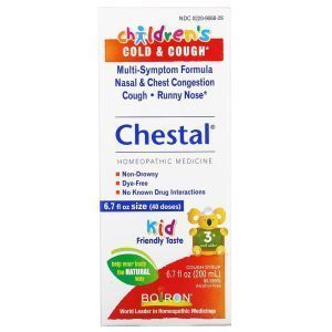 Сироп для детей от простуды и кашля, Chestal, Boiron, от 3 лет и старше, 200 мл
