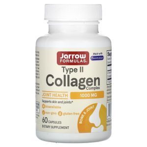 Коллаген комплекс II типа, Type II Collagen, Jarrow Formulas, 500 мг, 60 кап