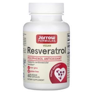 Ресвератрол (Resveratrol), Jarrow Formulas, 100 мг, 60 капсул